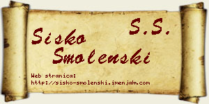 Sisko Smolenski vizit kartica